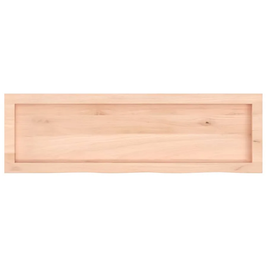Étagère murale 100x30x(2-4) cm bois de chêne massif non traité - 5