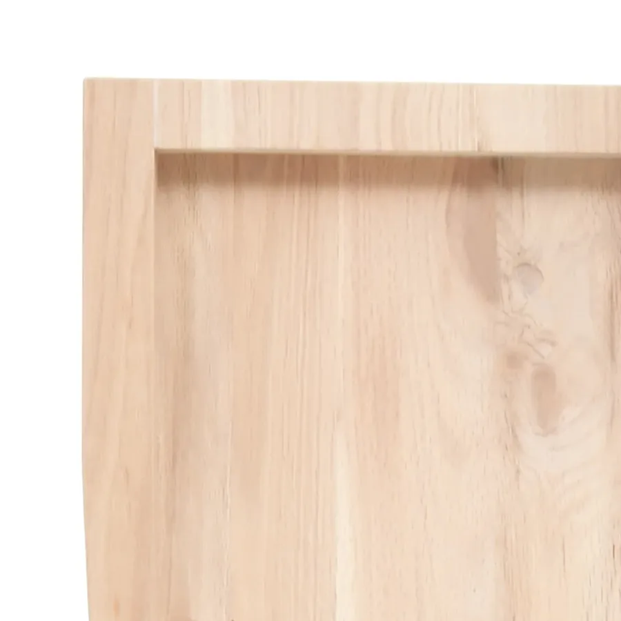 Étagère murale 100x30x(2-4) cm bois de chêne massif non traité - 7