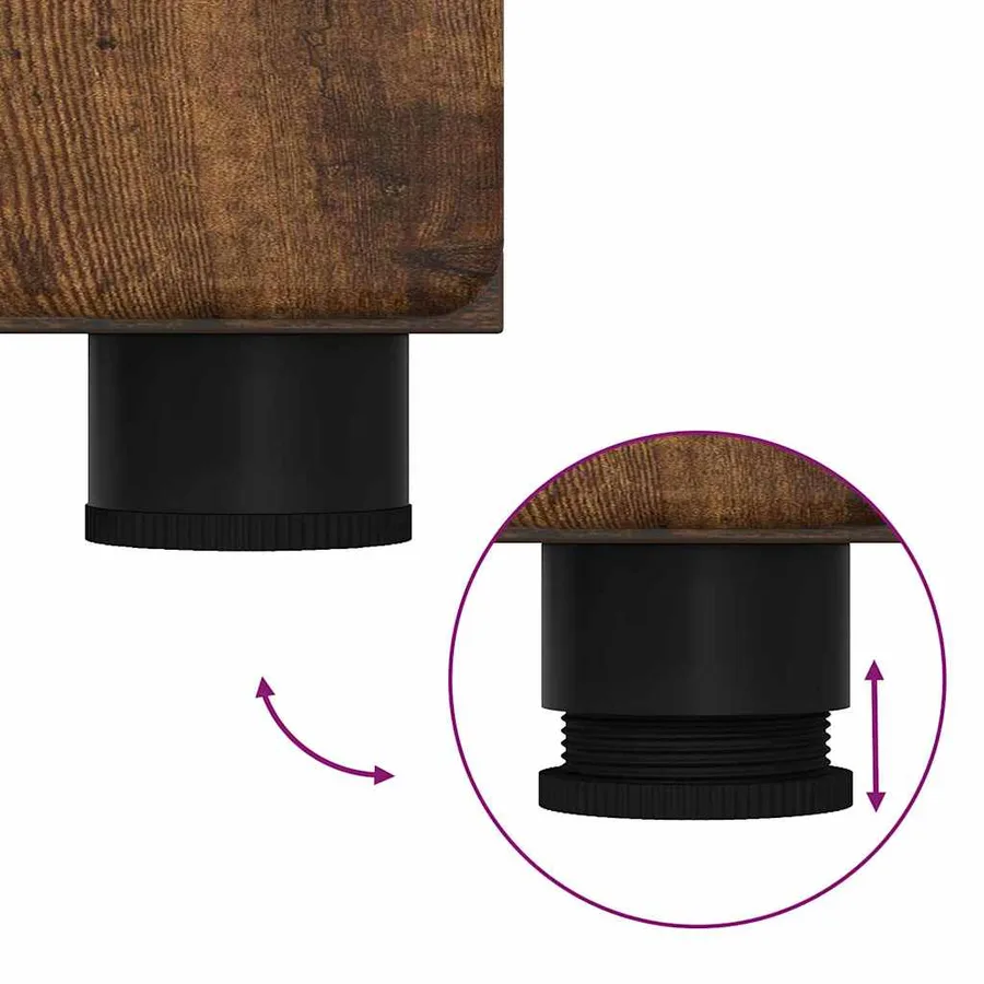Ensemble meuble TV FLORIN 3 pcs Chêne fumé Bois d'ingénierie - 15