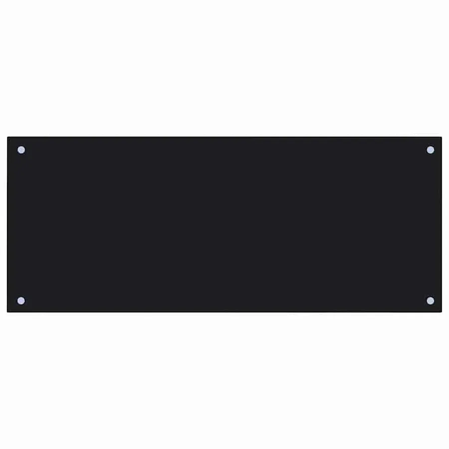 Crédence de cuisine 2 pcs Noir 100 x 40 cm verre trempé - 4