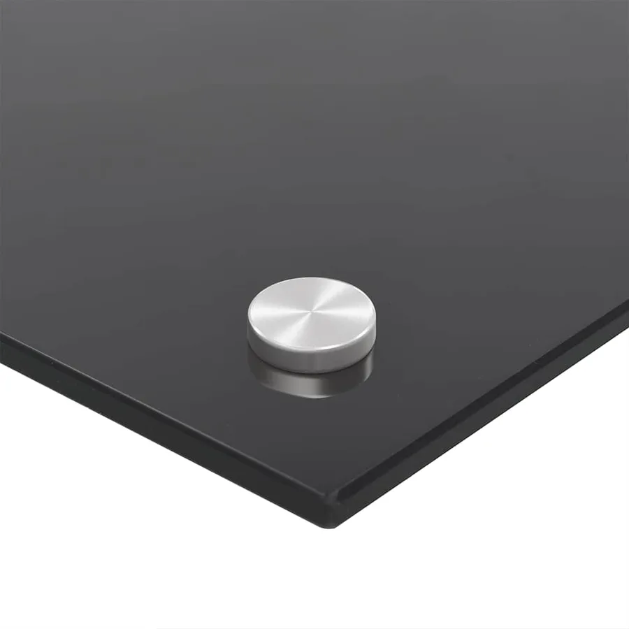 Crédence de cuisine 2 pcs Noir 100 x 40 cm verre trempé - 6