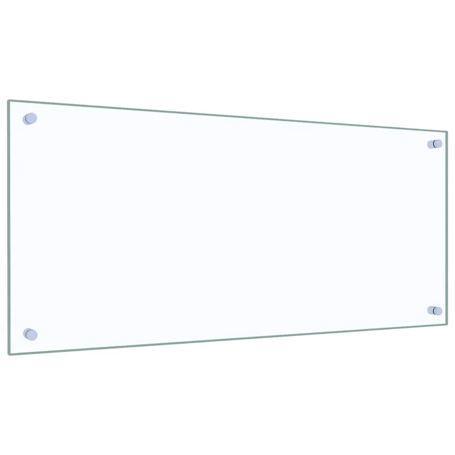 Crédence de cuisine 2 pcs Transparent 90 x 40 cm verre trempé - 3