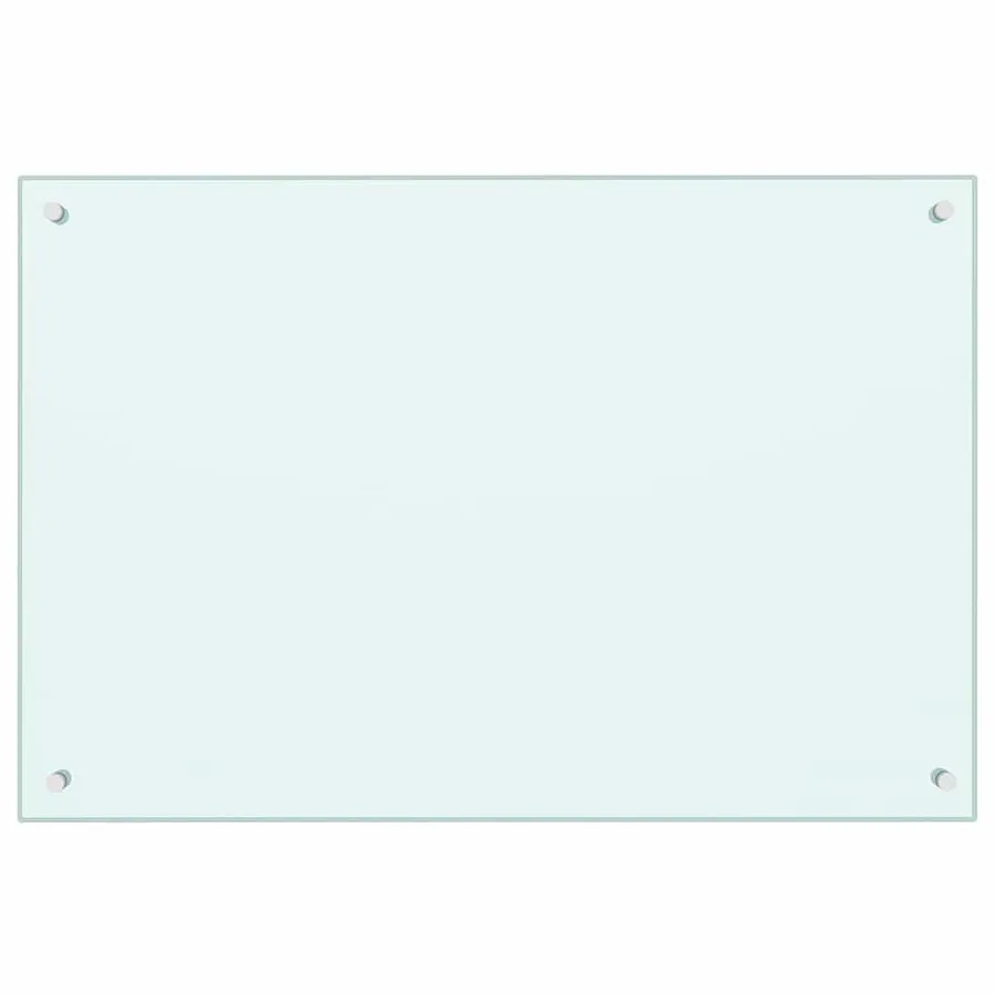 Crédence de cuisine 2 pcs Blanc 90 x 60 cm verre trempé - 4