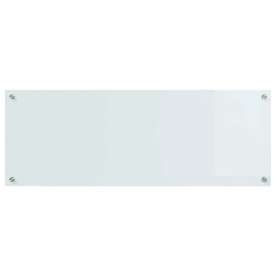 Crédence de cuisine 2 pcs Blanc 110 x 40 cm verre trempé - 4