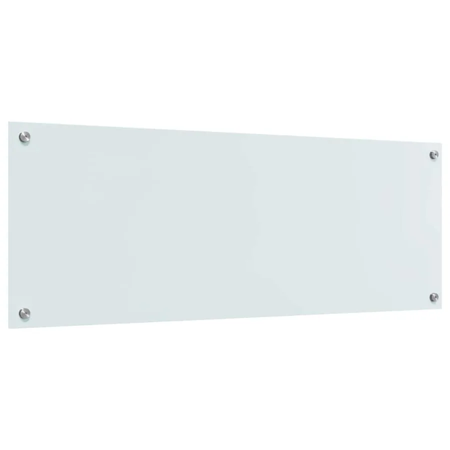 Crédence de cuisine 2 pcs Blanc 110 x 40 cm verre trempé - 6