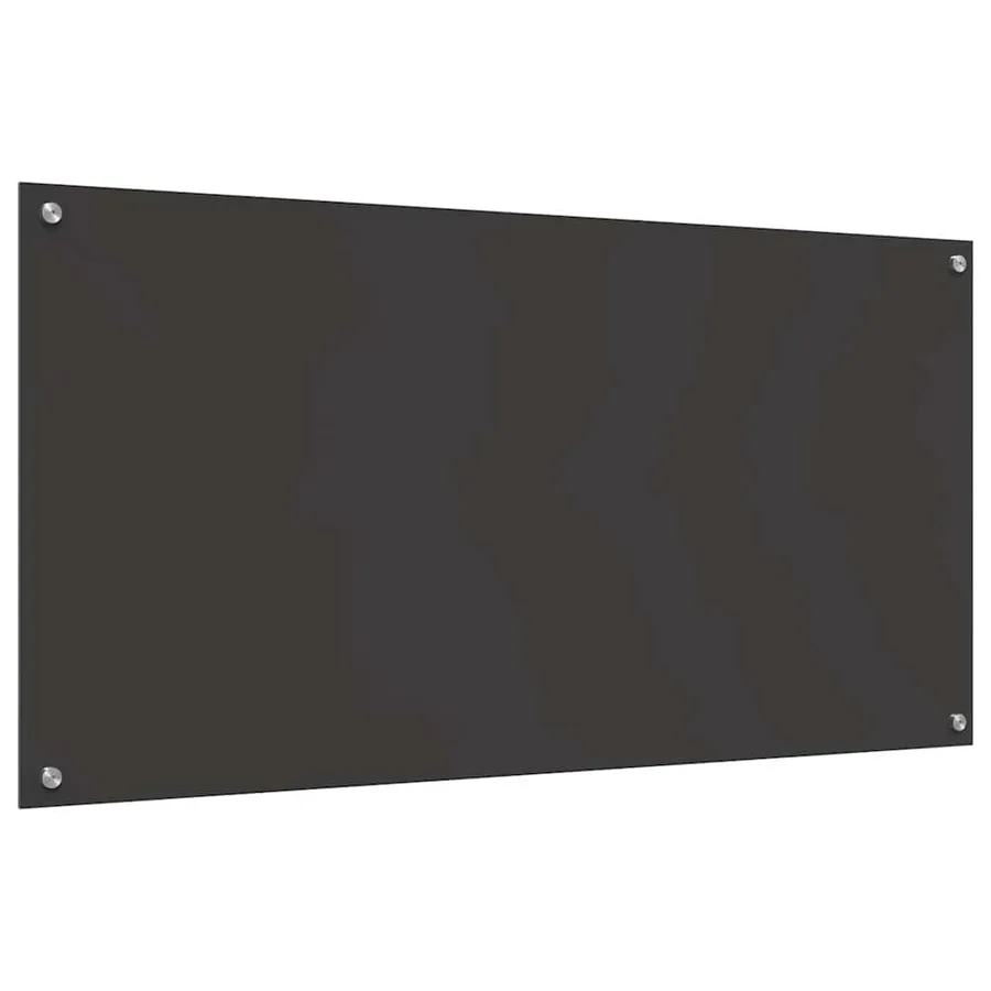 Crédence de cuisine 2 pcs Gris foncé 120 x 60 cm verre trempé - 6