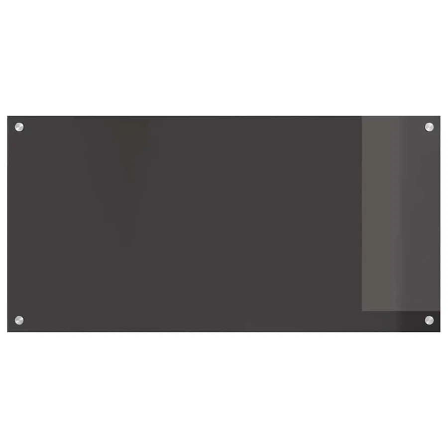 Crédence de cuisine 2 pcs Gris foncé 100 x 50 cm verre trempé - 4