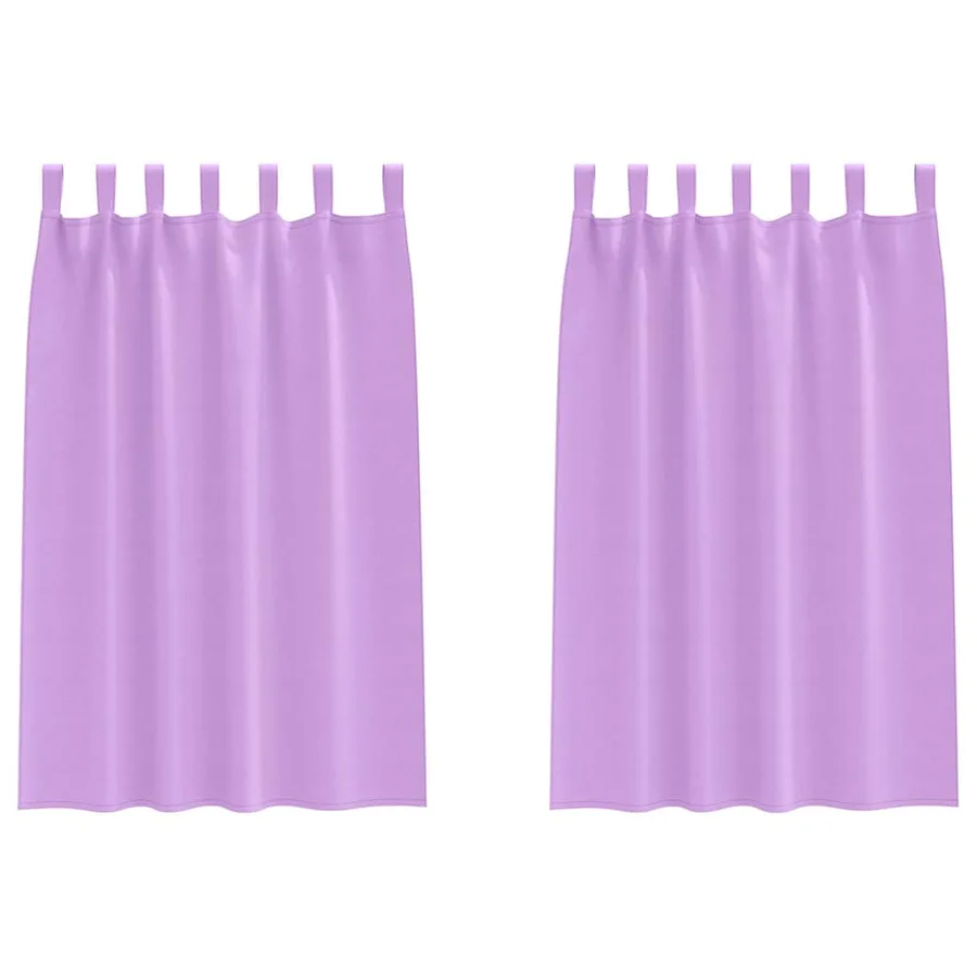 Rideaux occultants avec anneaux 2 pcs Violet 175 x 140 cm - 2