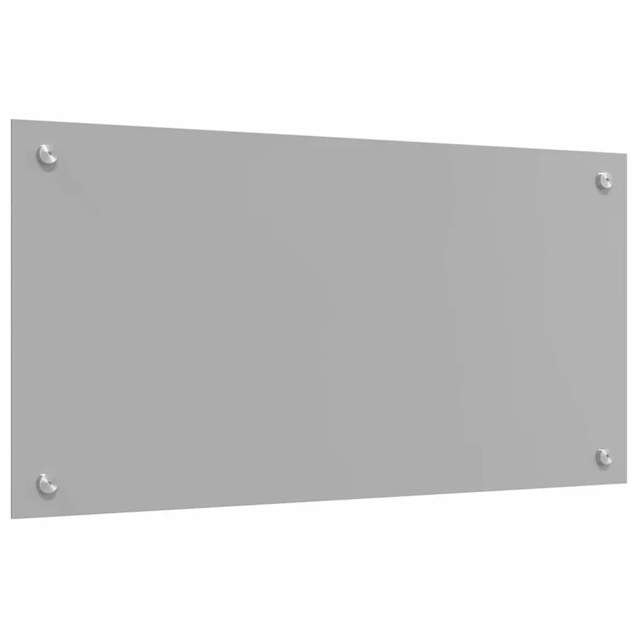 Crédence de cuisine 2 pcs Gris clair 80 x 40 cm verre trempé - 6