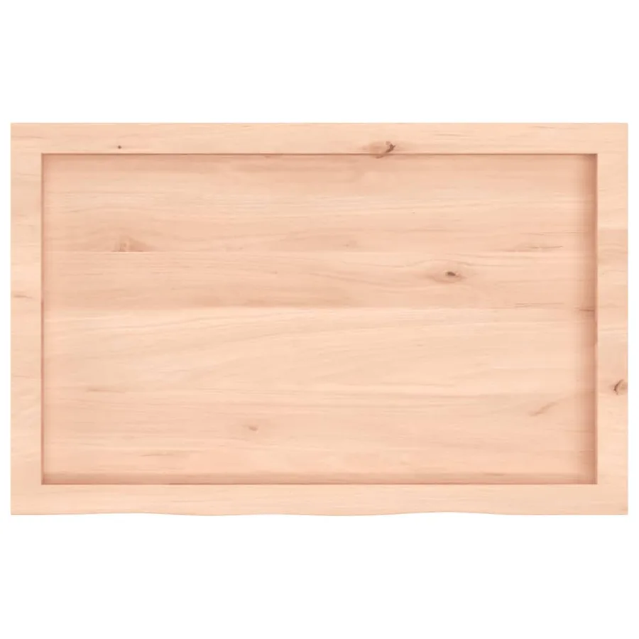 Étagère murale 80x50x(2-4)cm bois de chêne massif non traité - 5