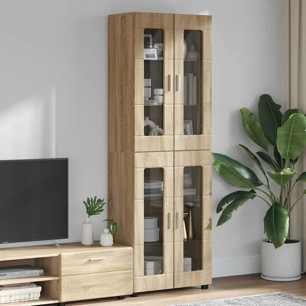 Haut Armoire avec étagère FLORIN Chêne Sonoma 60 x 35 x 182 cm