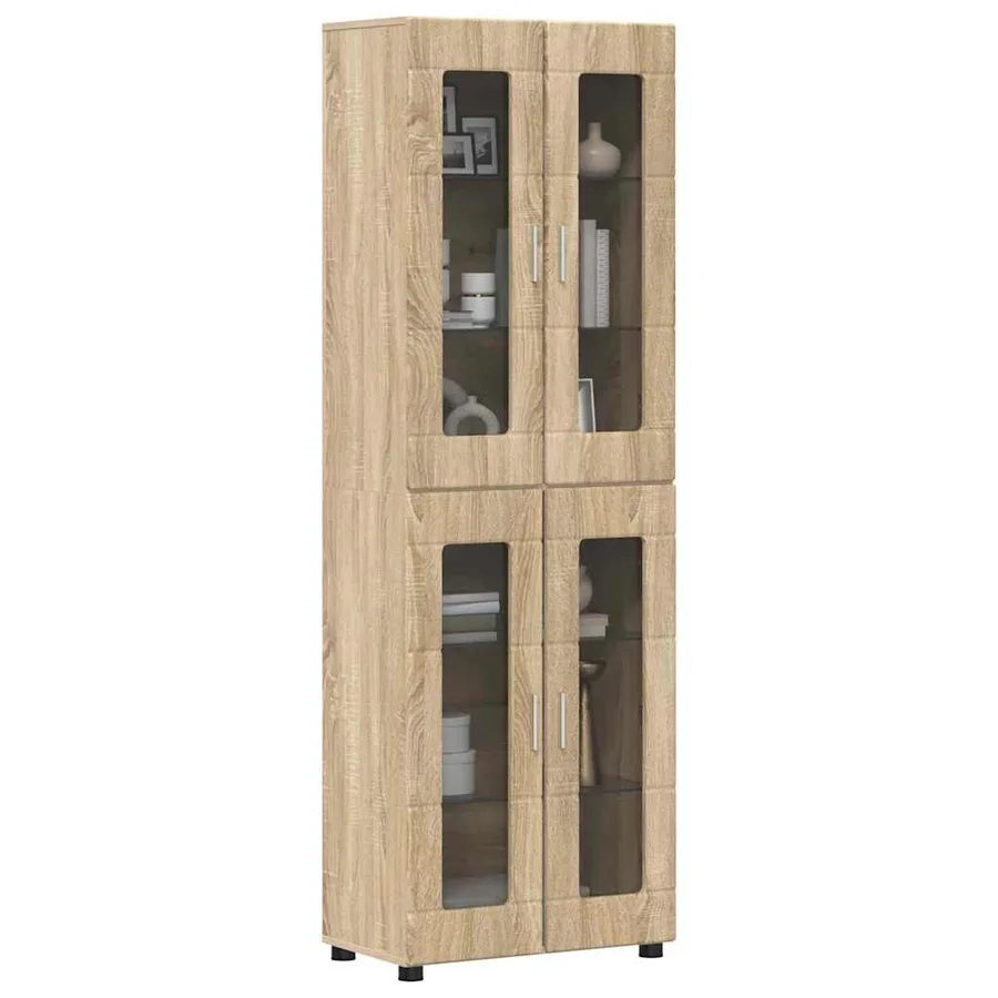 Haut Armoire avec étagère FLORIN Chêne Sonoma 60 x 35 x 182 cm - 3