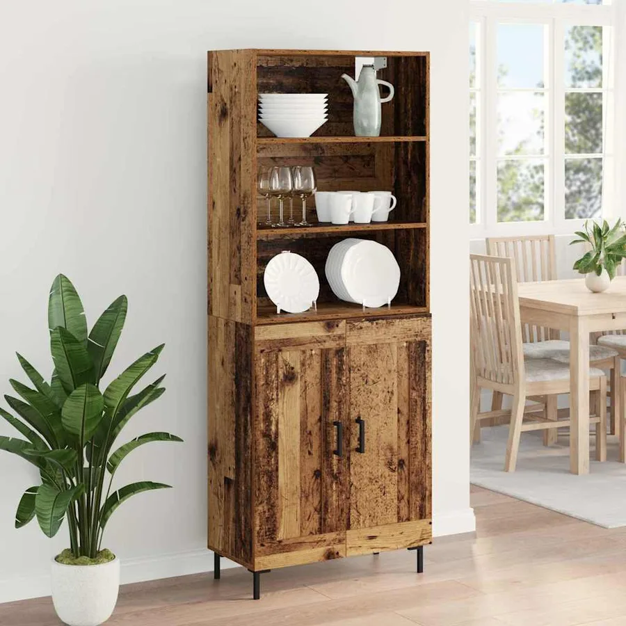 Haut Armoire Bois ancien 69,5 x 34 x 180 cm Bois d'ingénierie - 4