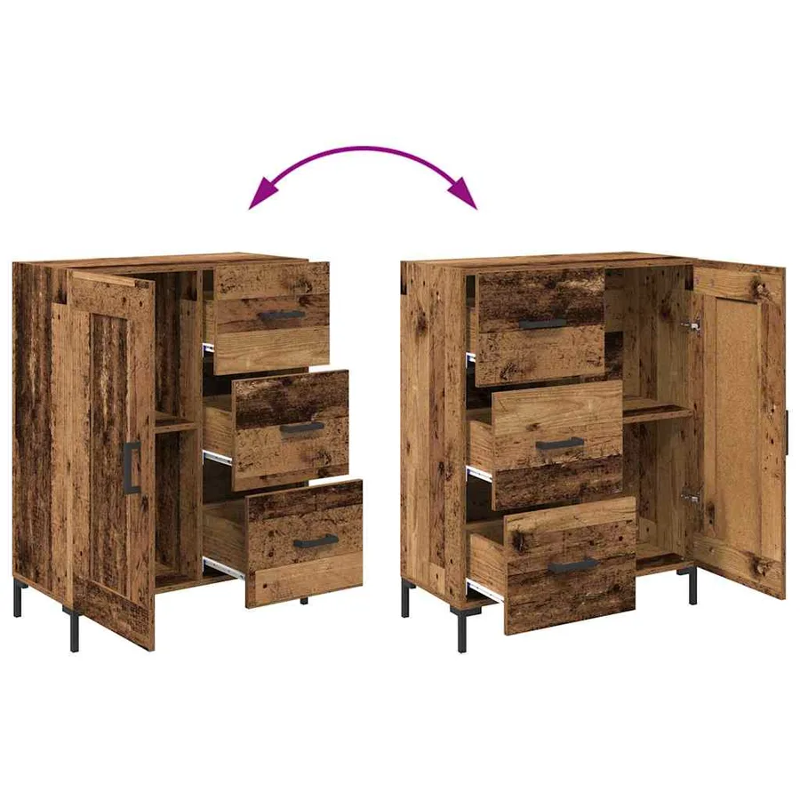 Haut Armoire Bois ancien 69,5 x 34 x 180 cm Bois d'ingénierie - 13
