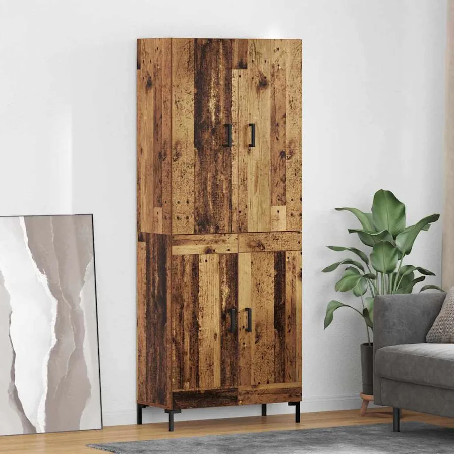 Haut Armoire Bois Ancien 69,5 x 34 x 180 cm Bois d'ingénierie