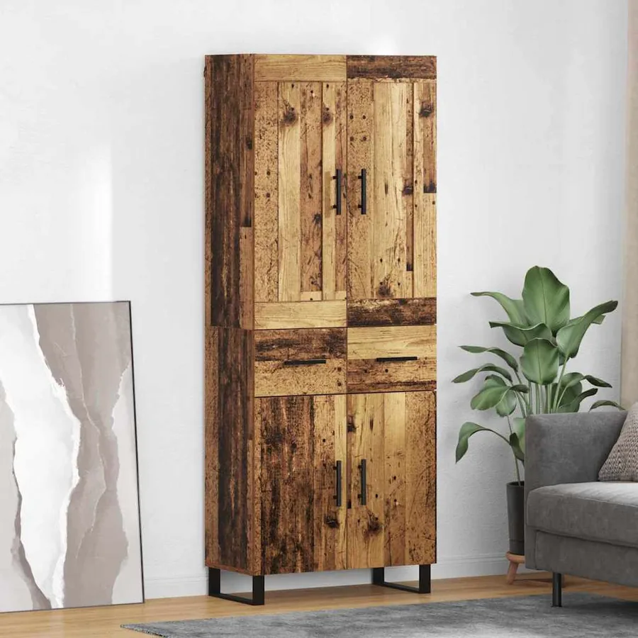 Haut Armoire Bois ancien 69,5 x 34 x 180 cm Bois d'ingénierie