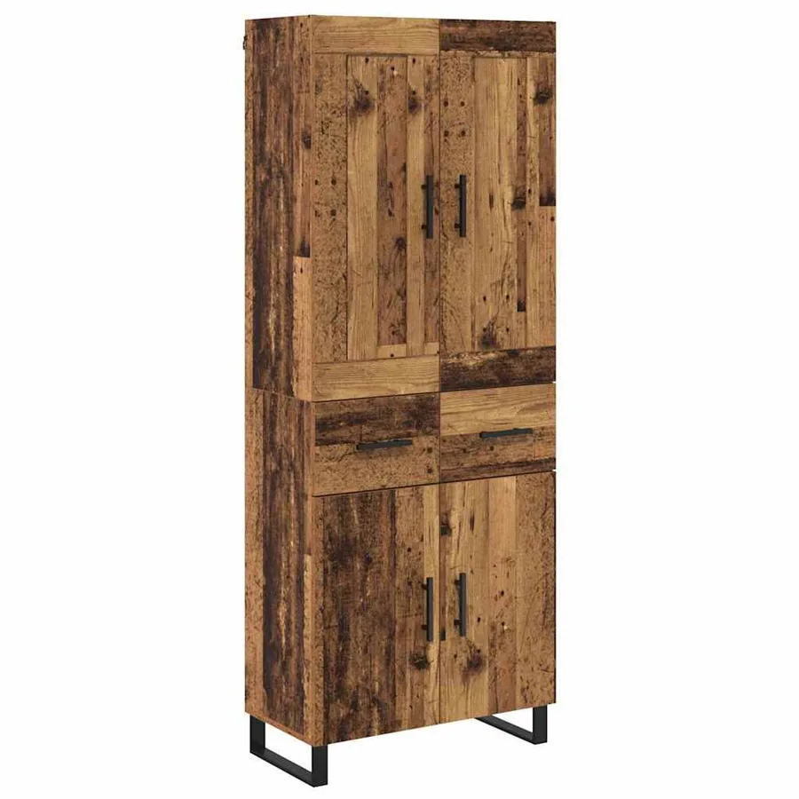 Haut Armoire Bois ancien 69,5 x 34 x 180 cm Bois d'ingénierie - 2
