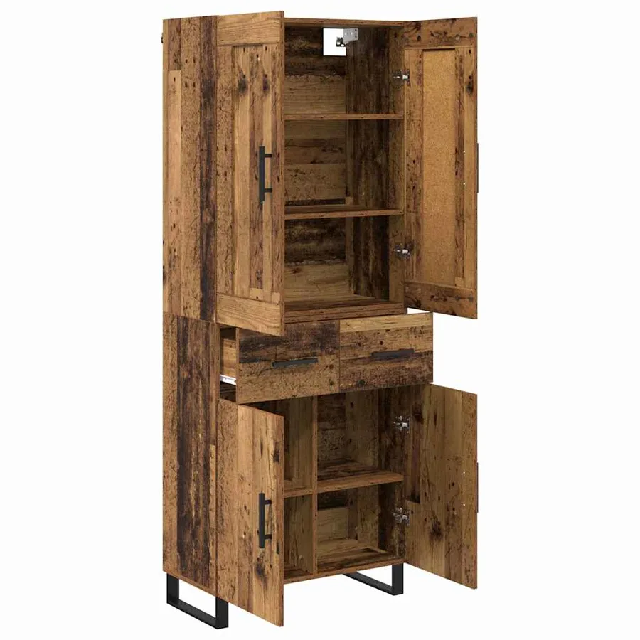 Haut Armoire Bois ancien 69,5 x 34 x 180 cm Bois d'ingénierie - 5