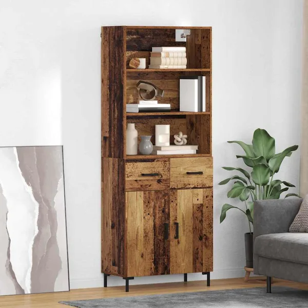 Haut Armoire Bois ancien 69,5 x 34 x 180 cm Bois d'ingénierie