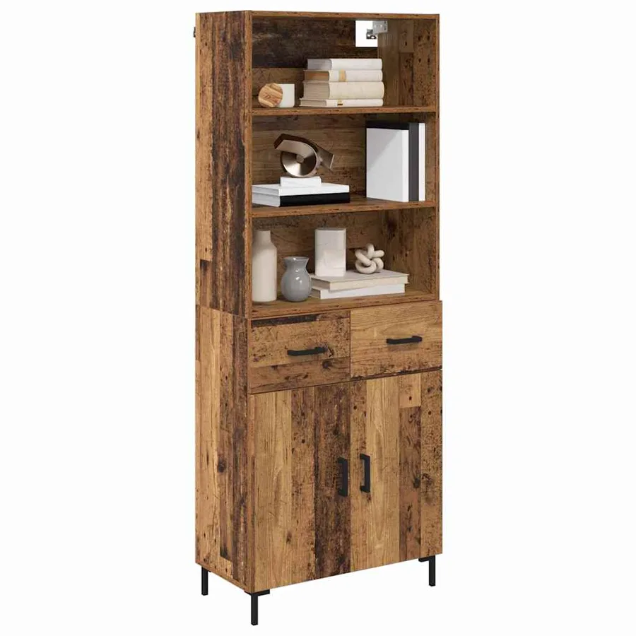 Haut Armoire Bois ancien 69,5 x 34 x 180 cm Bois d'ingénierie - 3