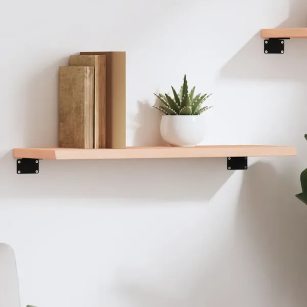 Étagère murale 60x20x2 cm bois de chêne massif non traité