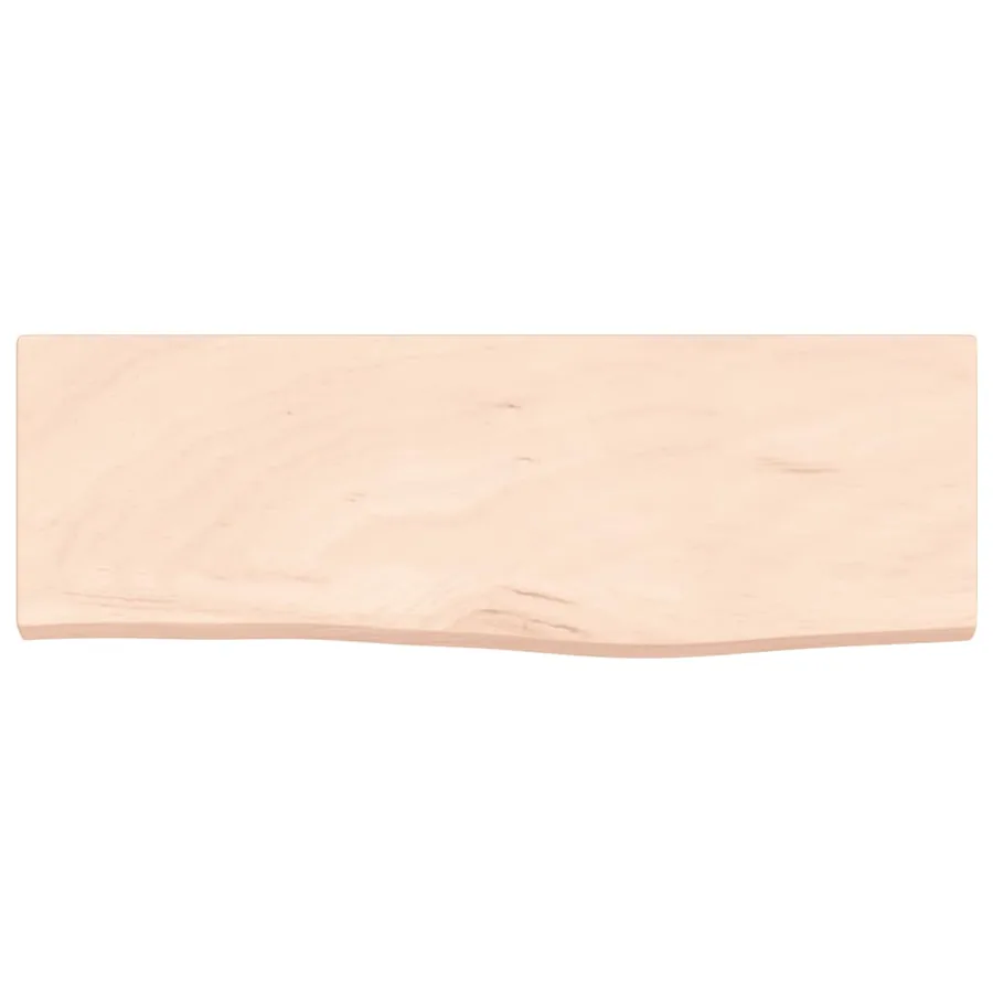 Étagère murale 60x20x2 cm bois de chêne massif non traité - 4