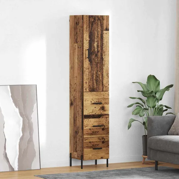 Haut Armoire Bois Ancien 34,5 x 34 x 180 cm Bois d'ingénierie
