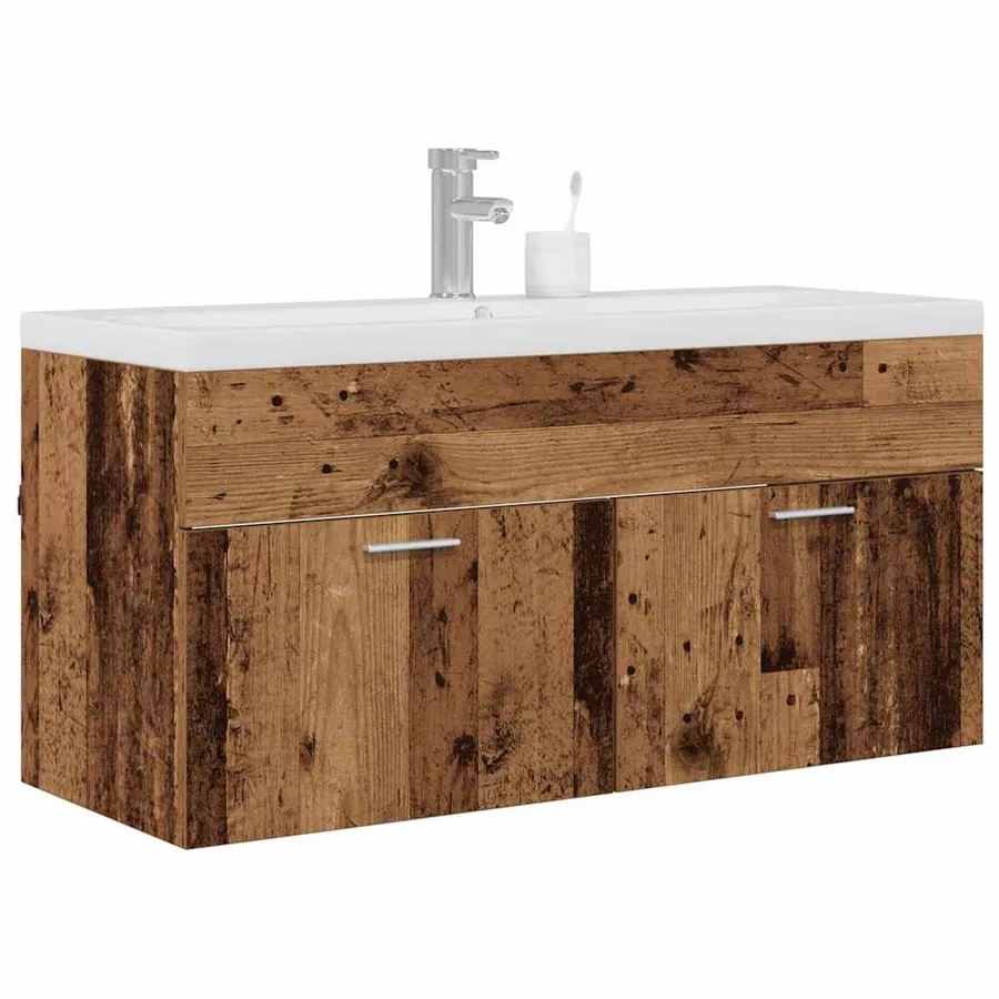 Armoire de salle de bain Bois ancien 100 x 38,5 x 46 cm - 3