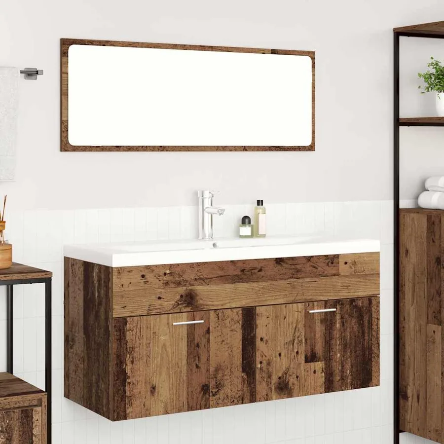 Armoire de salle de bain Bois ancien 100 x 38,5 x 46 cm - 4