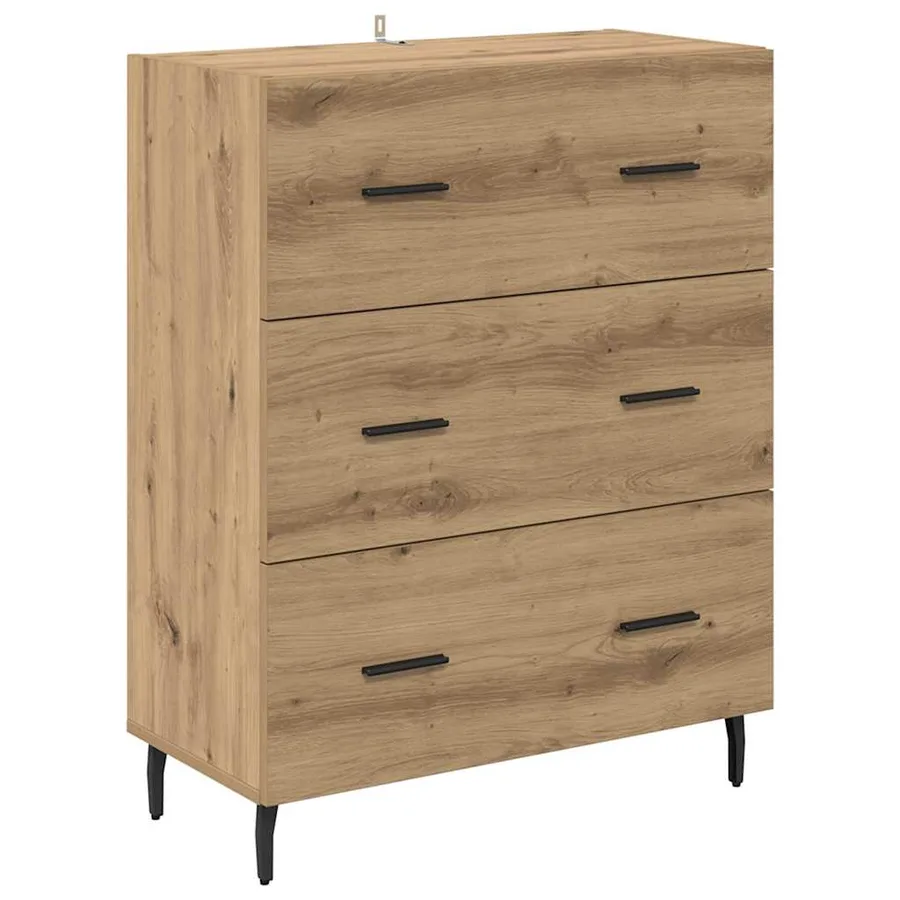 Haut Armoire 2 pcs Chêne artisanal 69,5 x 34 x 180 cm - 6