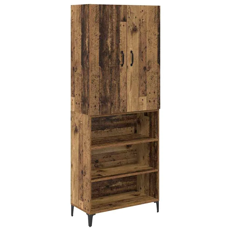 Haut Armoire Bois Ancien 69,5 x 34 x 180 cm Bois d'ingénierie - 2