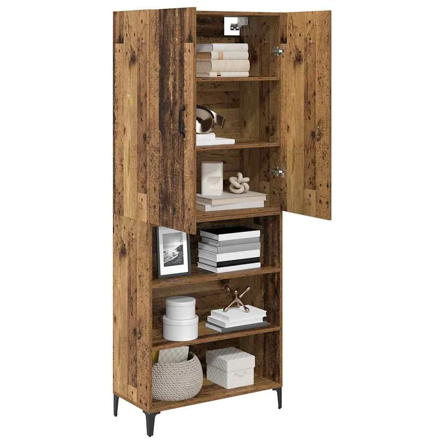 Haut Armoire Bois Ancien 69,5 x 34 x 180 cm Bois d'ingénierie - 3