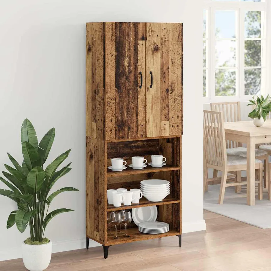 Haut Armoire Bois Ancien 69,5 x 34 x 180 cm Bois d'ingénierie - 4