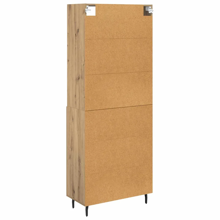 Haut Armoire 2 pcs Chêne artisanal 69,5 x 32,5 x 180 cm - 10