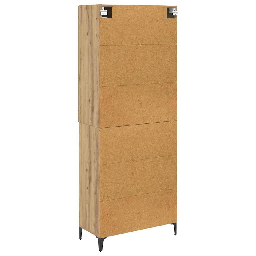 Haut Armoire Chêne artisanal 69,5 x 34 x 180 cm - 8