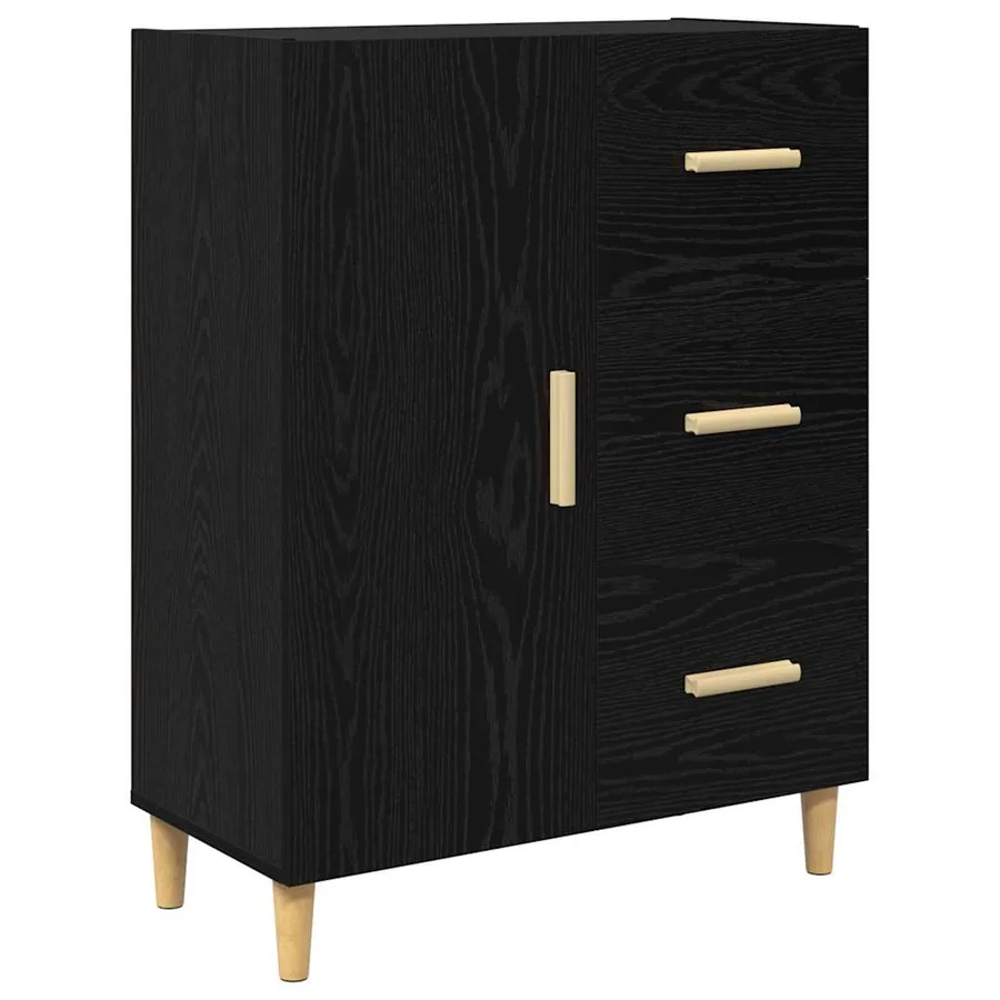 Haut Armoire Chêne noir 34,5 x 34 x 180 cm Bois d'ingénierie - 6