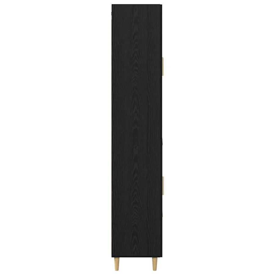 Haut Armoire Chêne noir 34,5 x 34 x 180 cm Bois d'ingénierie - 9