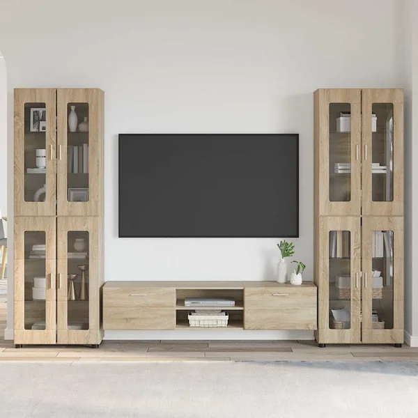 Ensemble meuble TV FLORIN 3 pcs Chêne Sonoma Bois d'ingénierie