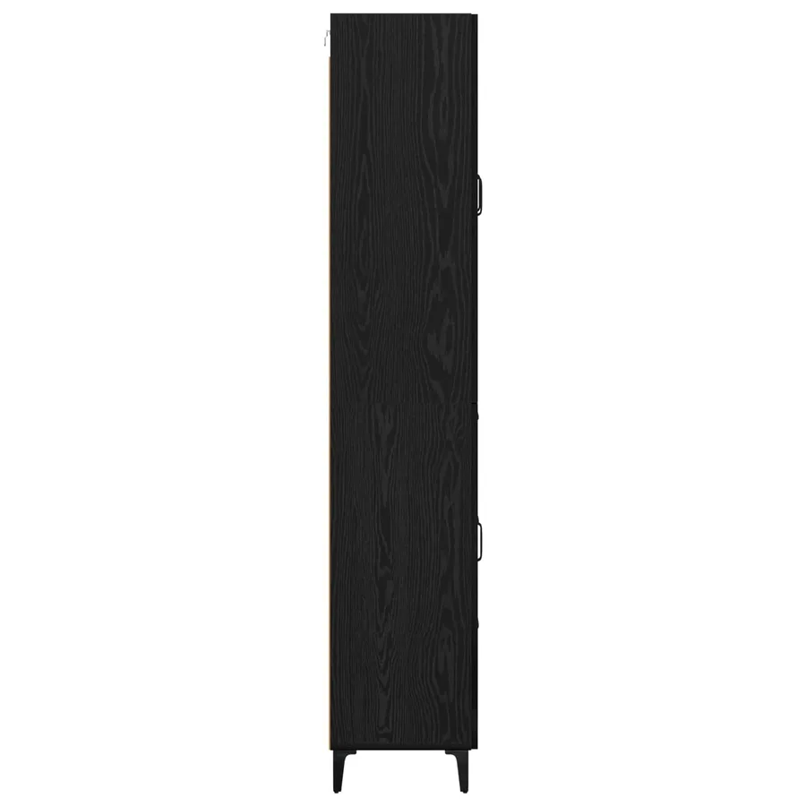 Haut Armoire Chêne noir 69,5 x 34 x 180 cm Bois d'ingénierie - 9