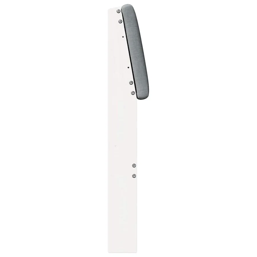 Tête de lit capitonnée Gris clair 200 cm Pin massif - 5