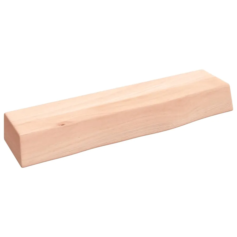Étagère murale 40x10x6 cm bois de chêne massif non traité - 2