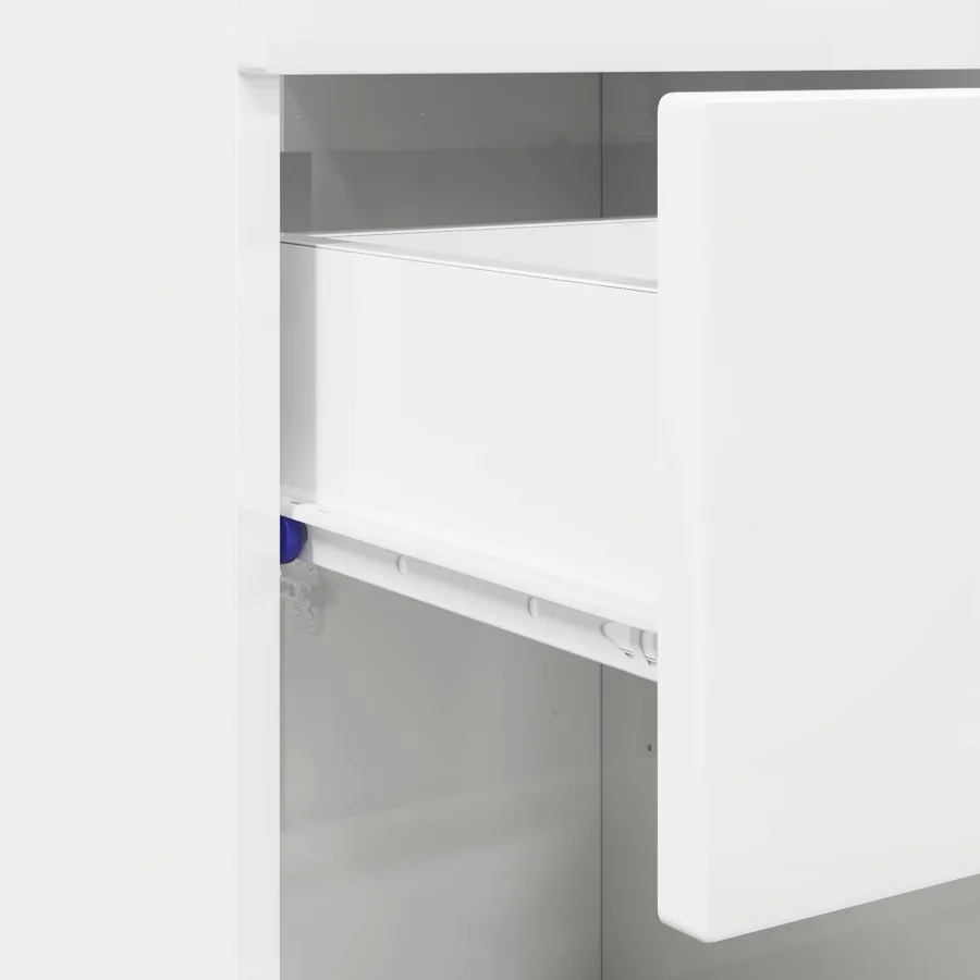 Ensemble d'armoire de salle de bain TULUM Blanc brillant - 10
