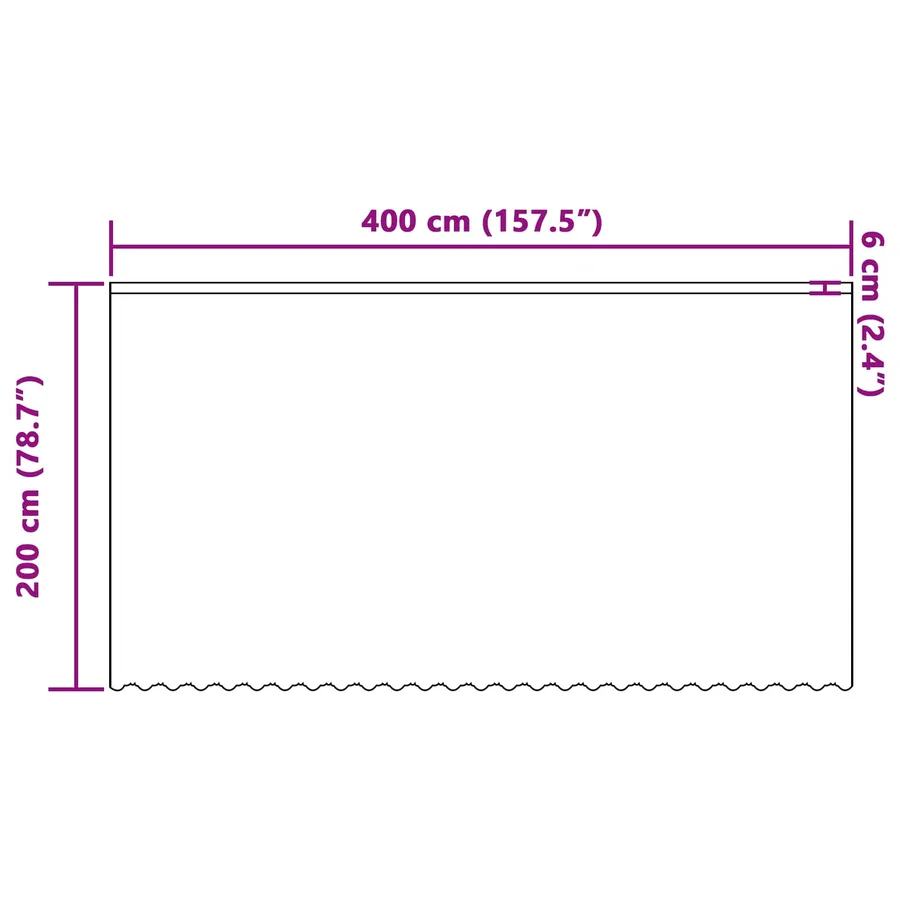Rideau en Dentelle Floral Blanc 200 x 400 cm Polyester - 8