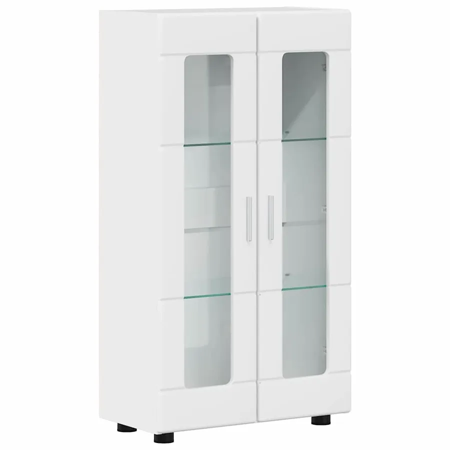 Ensemble meuble TV avec tiroir FLORIN 3 pcs Blanc brillant - 7