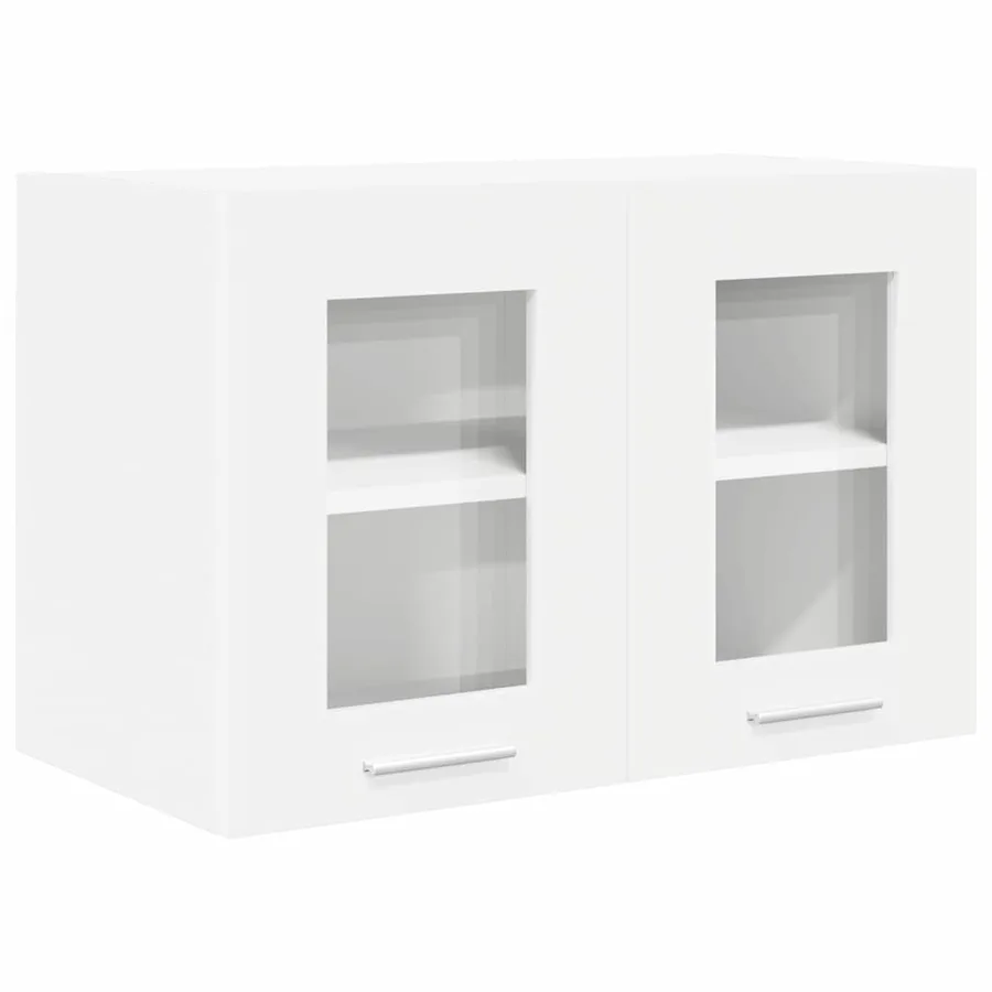 Armoire suspendue 2 pcs Blanc 60 x 31 x 40 cm Bois d'ingénierie - 5