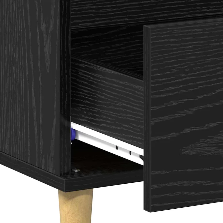Table basse Chêne noir 90 x 50 x 35 cm Bois d'ingénierie - 10