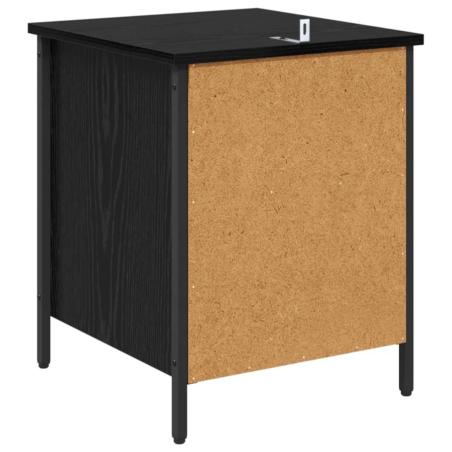 Cabinet de chevet avec tiroir 2 pcs Chêne noir 40 x 42 x 50 cm - 9