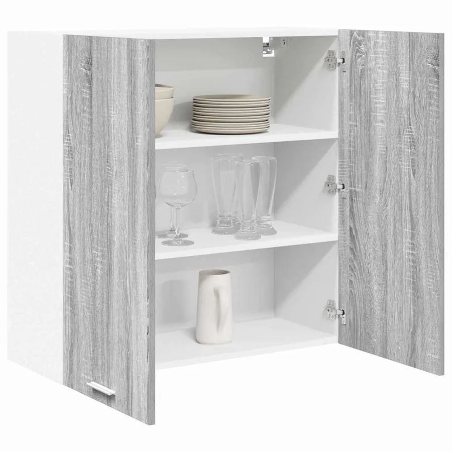 Armoire suspendue Gris Sonoma 80 x 31 x 80 cm Bois d'ingénierie - 3