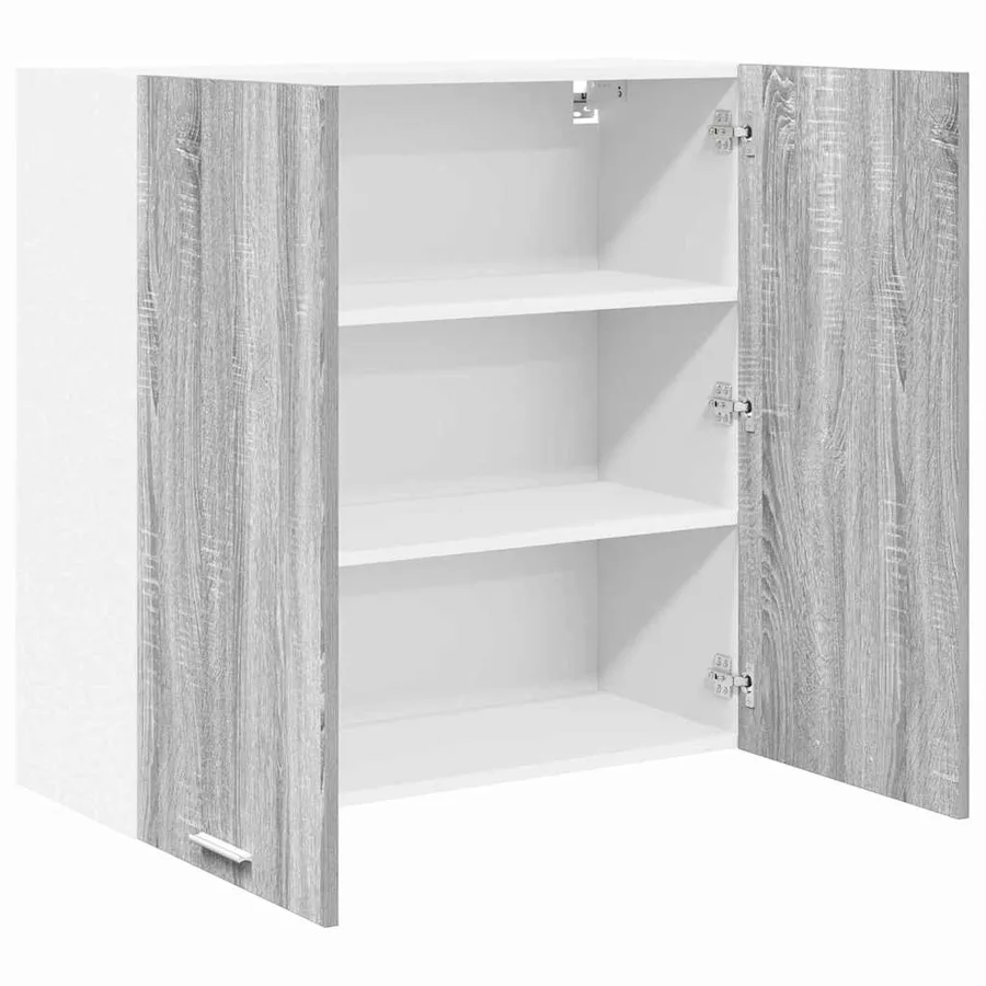 Armoire suspendue Gris Sonoma 80 x 31 x 80 cm Bois d'ingénierie - 5
