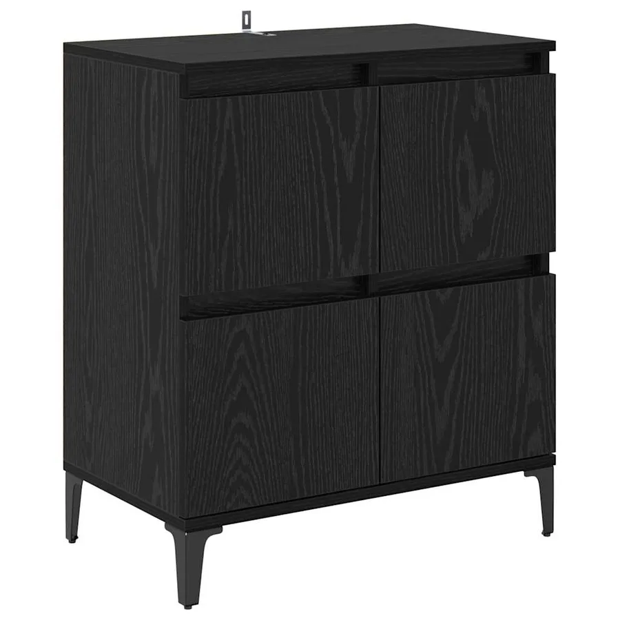 Buffets 3 pcs Chêne noir 60 x 35 x 70 cm Bois d'ingénierie - 4